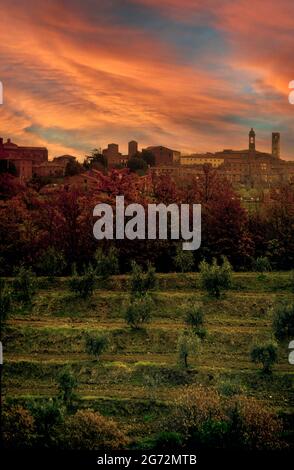 Italia Umbria Città della Pieve Foto Stock