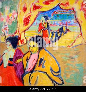 Japanisches Theatre (Teatro giapponese) di Ernst Ludwig Kirchner (1880-1938), olio su tela, 1909 Foto Stock