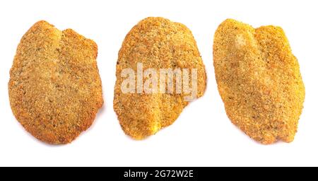 Golden Bread pesce isolato su uno sfondo bianco Foto Stock