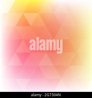 Morbido motivo astratto con triangoli arancione, rosso e giallo. Sfondo grafico con sfumatura Foto Stock