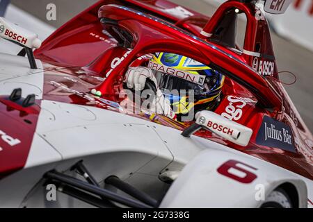 06 Eriksson Joel (swe), Dragon / Penske Autosport, Penske EV-5, azione durante l'ePrix 2021 di New York City, 6° incontro del Campionato del mondo di Formula e 2020-21, sul circuito di Brooklyn Street dal 10 al 11 luglio, a New York, USA - Foto Francois Flamand / DPPI Foto Stock