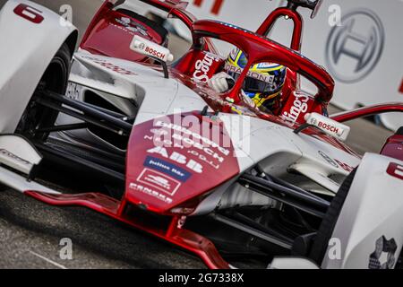 06 Eriksson Joel (swe), Dragon / Penske Autosport, Penske EV-5, azione durante l'ePrix 2021 di New York City, 6° incontro del Campionato del mondo di Formula e 2020-21, sul circuito di Brooklyn Street dal 10 al 11 luglio, a New York, USA - Foto Francois Flamand / DPPI Foto Stock