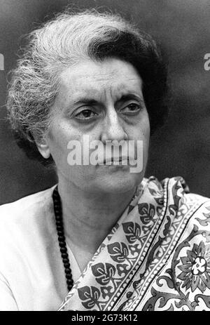 Indira Gandhi, ex primo ministro dell'India Foto Stock