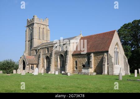 Chiesa di Santa Croce, Bury, Cambridgeshire Foto Stock