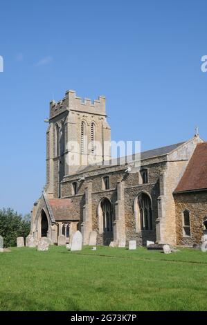 Chiesa di Santa Croce, Bury, Cambridgeshire Foto Stock