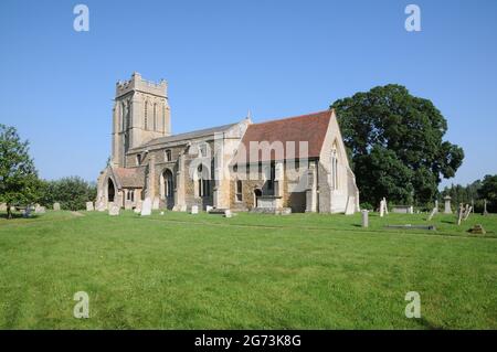 Chiesa di Santa Croce, Bury, Cambridgeshire Foto Stock