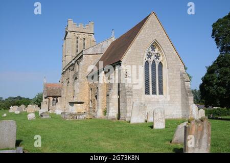 Chiesa di Santa Croce, Bury, Cambridgeshire Foto Stock