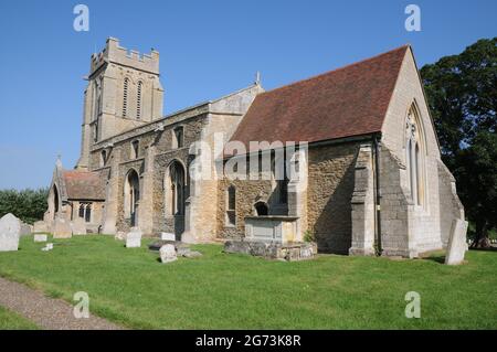 Chiesa di Santa Croce, Bury, Cambridgeshire Foto Stock