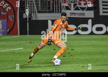 San Paolo, San Paolo, Brasile. 10 luglio 2021. (SPO) Campionato brasiliano di calcio: Sao Paulo e Bahia. 10 luglio 2021, partita di calcio tra Sao Paulo e Bahia, valida per l'11° round del Campionato di calcio brasiliano, allo stadio Cicero Pompeu de Toledo (Morumbi), a Sao Paulo, sabato 10. Credit: Ronaldo Barretto/TheNews2 Credit: Ronaldo Barretto/TheNEWS2/ZUMA Wire/Alamy Live News Foto Stock