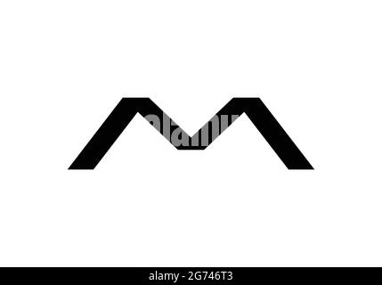 Monogramma iniziale Letter M Logo Design modello vettoriale M Letter Logo Design M Letter Clever Icon Pack Illustrazione Vettoriale