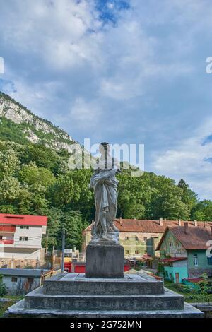 Statua della Dea Diana in Baile Herculane Romania Foto Stock