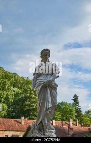 Statua della Dea Diana in Baile Herculane Romania Foto Stock