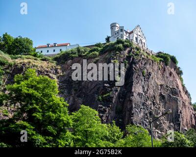 Begerburg nel Weißeritztal vicino Dresda in Sassonia Foto Stock