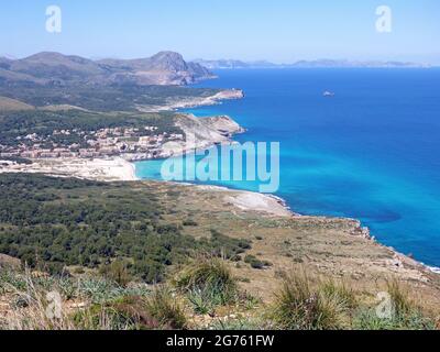 Cala Mesquida, Maiorca, Isole Baleari Foto Stock