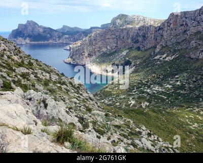 Cala Bóquer, Maiorca, Isole Baleari Foto Stock