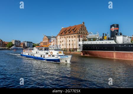 GDANSK, POLONIA - 13 giugno 2021: Gdansk, Polonia - 13 2021 giugno 'il museo nazionale del mare di Gdansk' Foto Stock