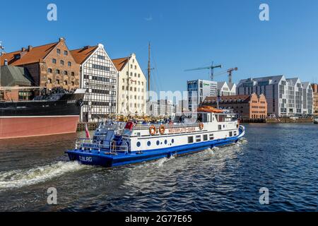 GDANSK, POLONIA - 13 giugno 2021: Gdansk, Polonia - 13 2021 giugno 'il museo nazionale del mare di Gdansk' Foto Stock