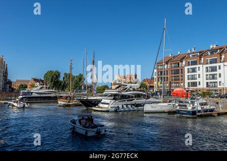 GDANSK, POLONIA - 13 giugno 2021: Gdansk, Polonia - 13 2021 giugno "il nuovo look di Marina Gdansk" Foto Stock