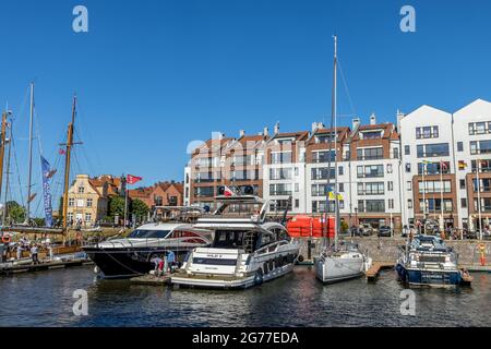 GDANSK, POLONIA - 13 giugno 2021: Gdansk, Polonia - 13 2021 giugno "il nuovo look di Marina Gdansk" Foto Stock