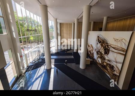 New York, 4 LUGLIO 2021 - Vista interna del Brookfield Place Foto Stock