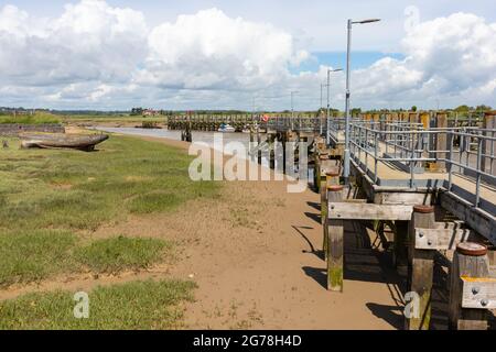 River Rother al porto di Rye, sussex est, regno unito Foto Stock