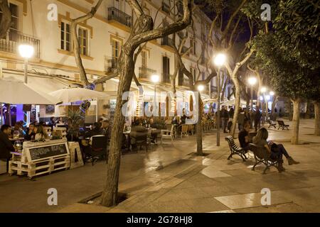 Placa des Parc, Eivissa, Ibiza città, Ibiza Foto Stock