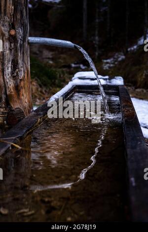 Impressioni invernali dalle Alpi Foto Stock