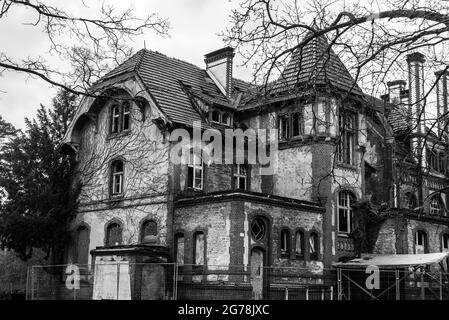 Famoso luogo perduto Beelitz Heilstaetten in Germania - fotografia di viaggio Foto Stock