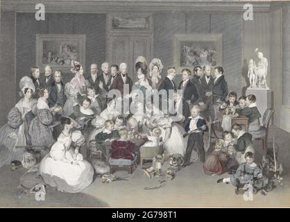 La famiglia imperiale austriaca nel 1834. Museo: COLLEZIONE PRIVATA. Autore: PETER FENDI. Foto Stock