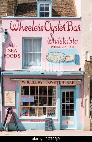 Wheelers Oyster Bar Whitstable High Street Whitstable Kent England UK GB Europe Foto Stock