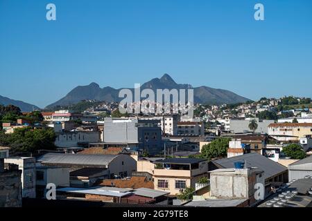 Direzione Rio de Janeiro. Prima impressione dopo l'atterraggio all'aeroporto internazionale Foto Stock