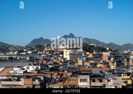 Direzione Rio de Janeiro. Prima impressione dopo l'atterraggio all'aeroporto internazionale Foto Stock