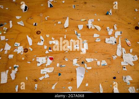 Bacheca, nota, bacheca, informazioni, scarti Foto Stock