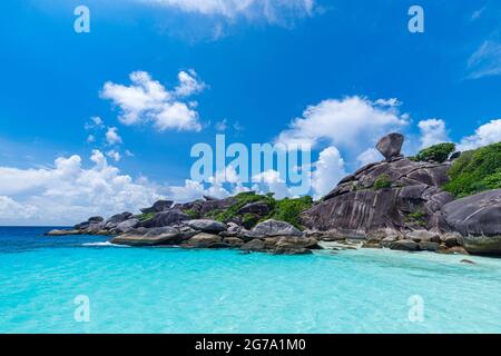 Isole Similan Mare delle Andamane, Phang Nga, Phuket; Thailandia Foto Stock