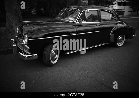 1950 Chevrolet Styleline Deluxe 4 porte, oldtimer, auto d'epoca, Stoccarda, Baden-Wuerttemberg, Germania Foto Stock