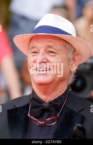 Palais des festival, Cannes, Francia. 12 luglio 2021. Bill Murray frequenta il Red Carpet 'The French Dispatch'. Foto per credito: Julie Edwards/Alamy Live News Foto Stock