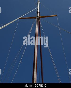 Albero di barca a vela. Foto Stock