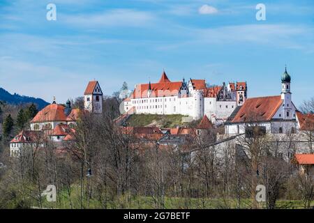 Monastero di San Mang, Fuessen, Fuessen, Baviera, Germania Foto Stock