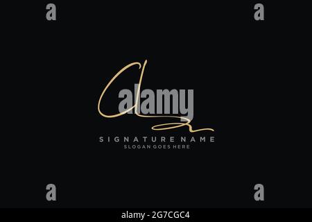 CL Letter Signature Logo Template elegante logo firmato modello simbolo icona vettoriale Illustrazione Vettoriale