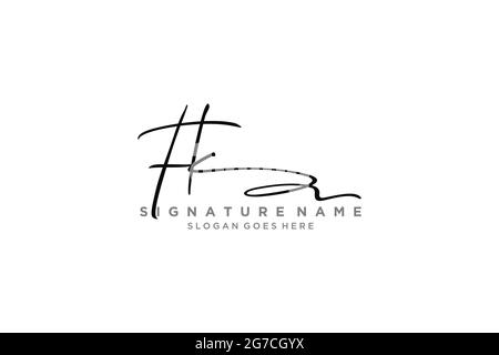 FK Letter Signature Logo Template elegante logo firmato simbolo modello icona vettoriale Illustrazione Vettoriale