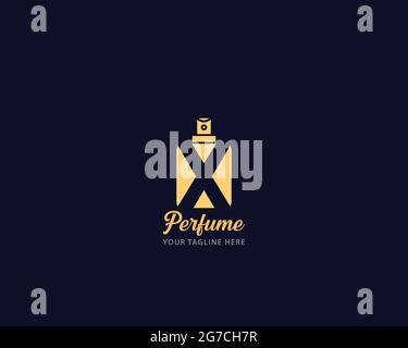 Initial Letter X profumo Logo design può essere utilizzato come segno, icona o simbolo, vettore a strati completi e facile da modificare e personalizzare dimensioni e colore, compatibile Illustrazione Vettoriale