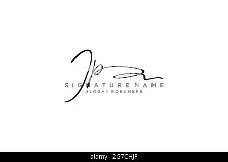 IP Letter Signature Logo Template elegante logo firmato modello simbolo icona vettoriale Illustrazione Vettoriale