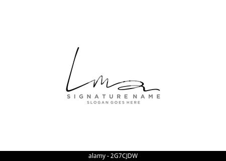LM Letter Signature Logo Template elegante logo firmato modello simbolo icona vettoriale Illustrazione Vettoriale