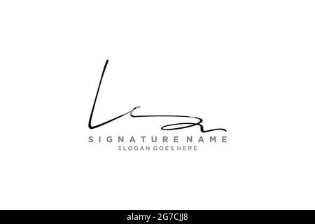 LC Letter Signature Logo Template elegante logo firmato simbolo modello icona vettoriale Illustrazione Vettoriale