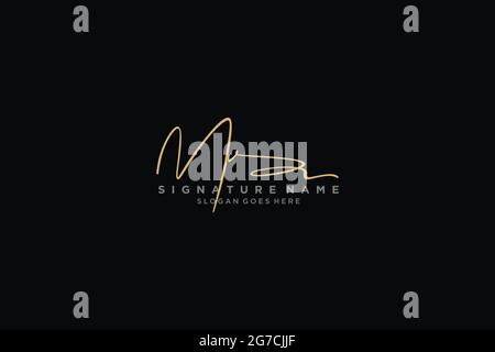 MV Letter Signature Logo Template elegante logo firmato modello simbolo icona vettoriale Illustrazione Vettoriale
