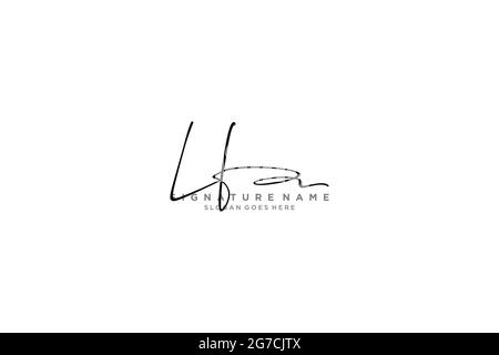 LF Letter Signature Logo Template elegante logo Logo simbolo modello simbolo icona vettoriale Illustrazione Vettoriale