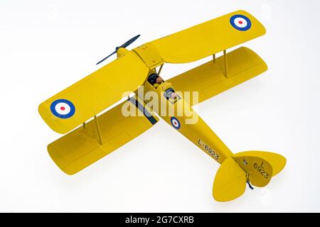 Kit aereo modello in plastica Tiger Moth in scala 1/72 Foto Stock