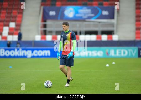 Mihai Esanu Romania u21 squadra di calcio Foto Stock