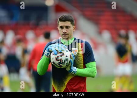 Mihai Esanu - squadra nazionale di calcio rumena Foto Stock