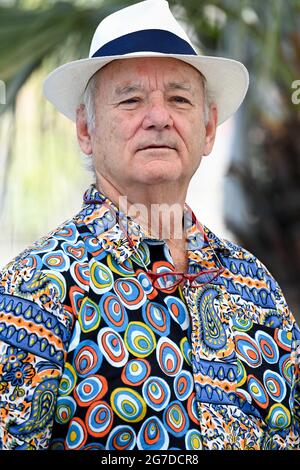 Bill Murray partecipa alla fotocellula del film The French Dispatch durante il 74a Festival di Cannes, in Francia, il 13 2021 luglio. Foto di Julien Reynaud/APS-Medias/ABACAPRESS.COM Foto Stock